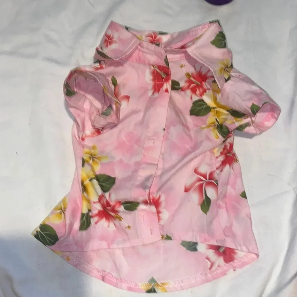 Green Papayas Hawaiian Dog Collard shirt
